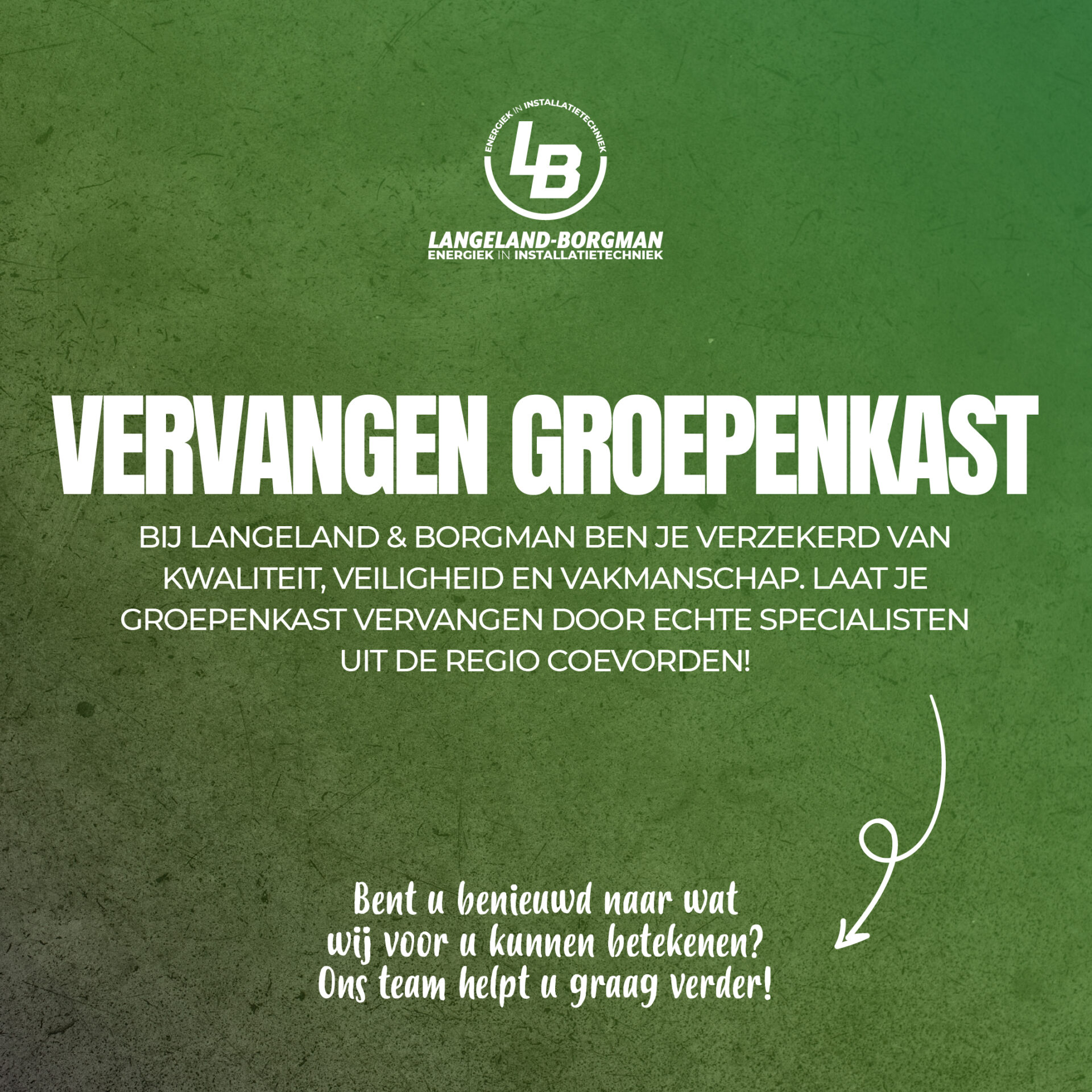 Vervangen groepenkast Coevorden